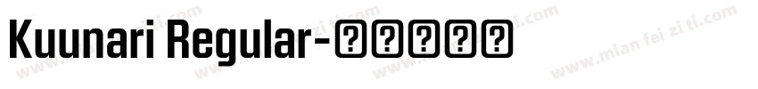 Kuunari Regular字体转换